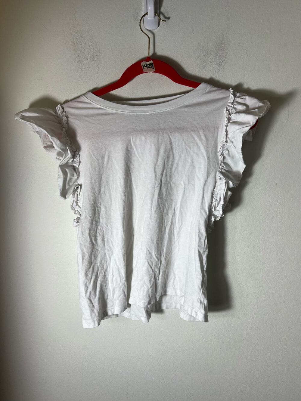 Ann Taylor Loft White Sleeveless Shirt size Small